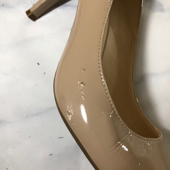 Cole Haan Grand OS Nude Patent Leather Heels Pumps - Picture 3 of 8